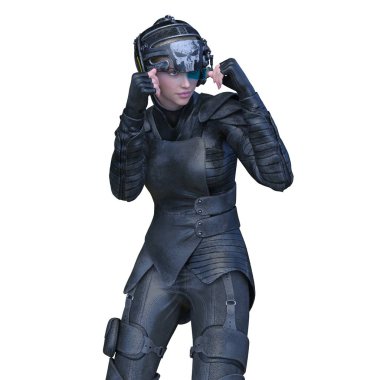 Süper kadın / 3d Cg işleme süper bir kadın.