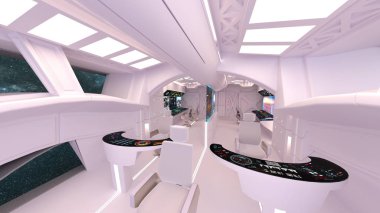 Kontrol odası / 3d Cg işlenmesini kontrol odası.