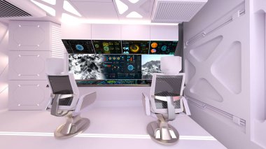 Kontrol odası / 3d Cg işlenmesini kontrol odası.