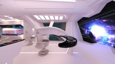 Kontrol odası / 3d Cg işlenmesini kontrol odası.