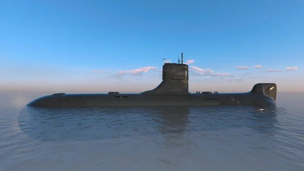潜水艦の潜水艦 のレンダリング — ストック写真
