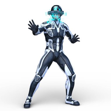 Süper kahraman / 3d Cg işleme bir süper kahraman.