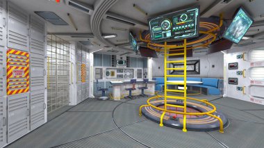 Uzay İstasyonu / 3d Cg işleme uzay istasyonu.