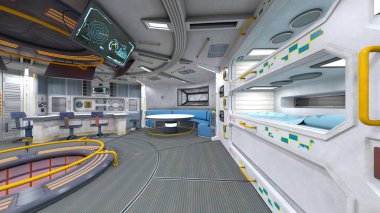 Uzay İstasyonu / 3d Cg işleme uzay istasyonu.