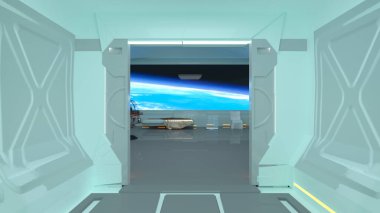 Uzay İstasyonu / 3d Cg işleme uzay istasyonu.