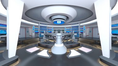 Kontrol odası / 3d Cg işlenmesini kontrol odası.