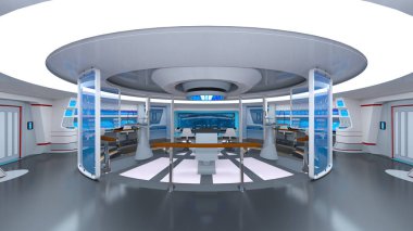 Kontrol odası / 3d Cg işlenmesini kontrol odası.