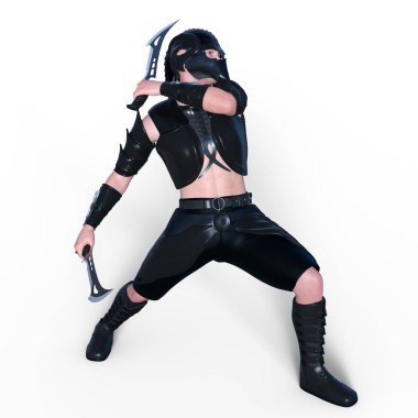Fencer/bir eskrimci 3d Cg render.