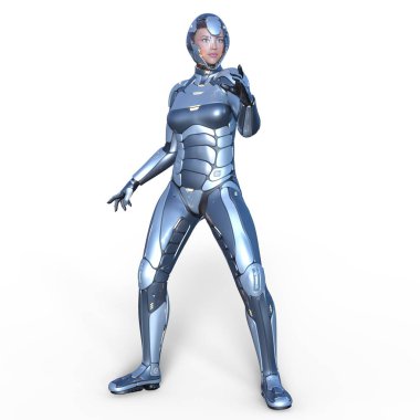 Süper kadın / 3d Cg işleme süper bir kadın.