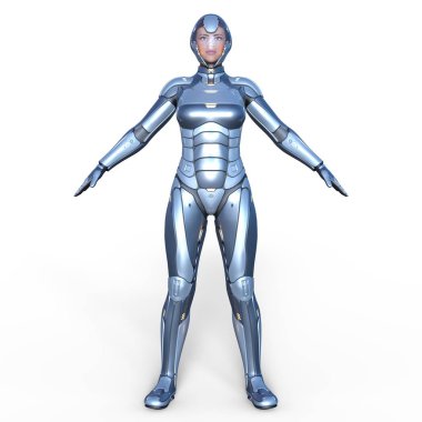 Süper kadın / 3d Cg işleme süper bir kadın.