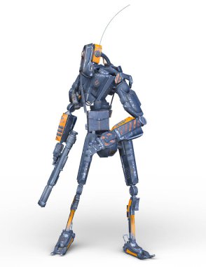 Savaş robotu / 3d Cg işleme bir savaş robot.