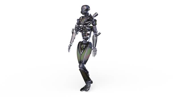 Robot de marche / rendu 3D CG d'un robot de marche .