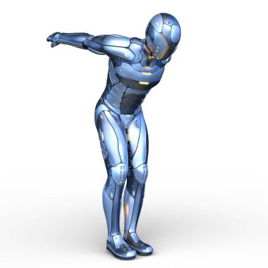 Robot / 3d Cg işleme bir robot.