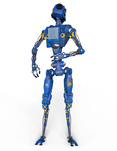 Robot Rendering Robot — Stock Photo, Image