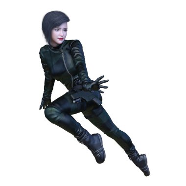 Kadın savaşçı / 3d Cg render bir kadın savaşçı.