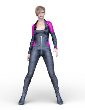 Kadın savaşçı / 3d Cg render bir kadın savaşçı.