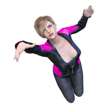 Kadın savaşçı / 3d Cg render bir kadın savaşçı.