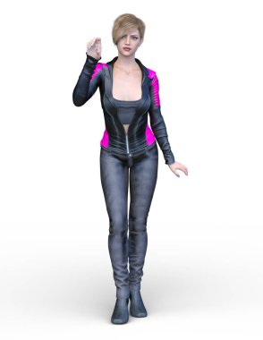 Kadın savaşçı / 3d Cg render bir kadın savaşçı.