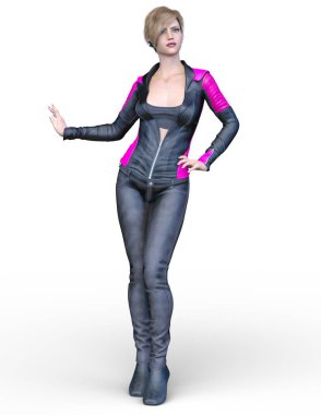 Kadın savaşçı / 3d Cg render bir kadın savaşçı.