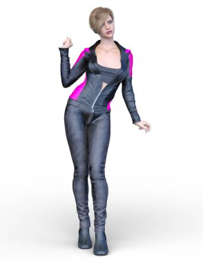 Kadın savaşçı / 3d Cg render bir kadın savaşçı.