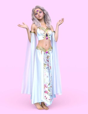 Dansöz / 3d Cg render bir dansöz.