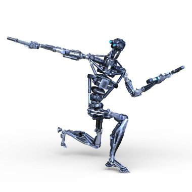 Savaş robotu / 3d Cg işleme bir savaş robot.