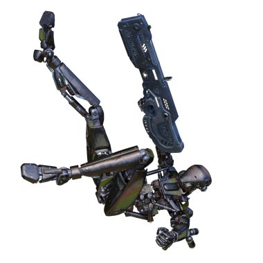 Savaş robotu / 3d Cg işleme bir savaş robot.