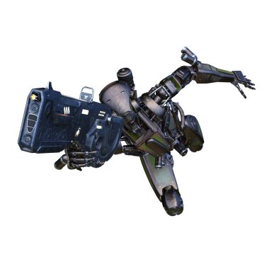 Savaş robotu / 3d Cg işleme bir savaş robot.