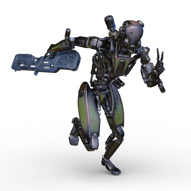 Savaş robotu / 3d Cg işleme bir savaş robot.