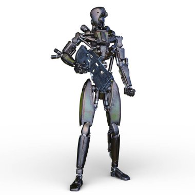 Savaş robotu / 3d Cg işleme bir savaş robot.