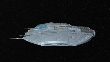 Uzay gemisi / uzay gemisi 3d Cg render.