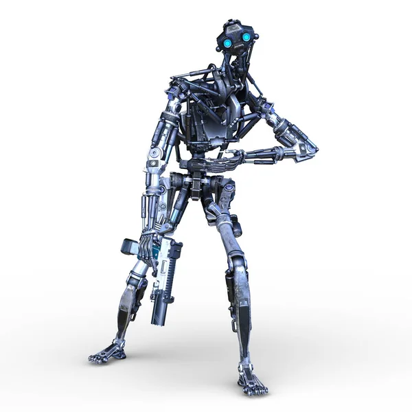 Battle Robot Rendering Battle Robot — Stock Photo, Image