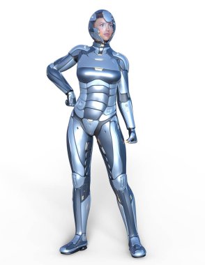 Süper kadın / 3d Cg işleme süper bir kadın.