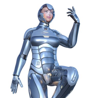 Süper kadın / 3d Cg işleme süper bir kadın.