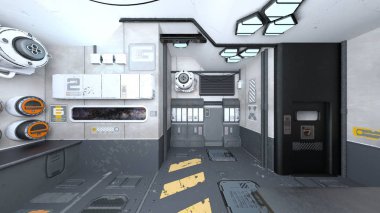 Uzay İstasyonu / 3d Cg işleme uzay istasyonu.