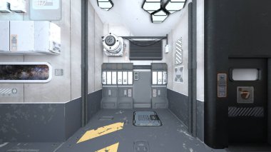 Uzay İstasyonu / 3d Cg işleme uzay istasyonu.