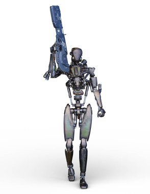 Savaş robotu / 3d Cg işleme bir savaş robot.