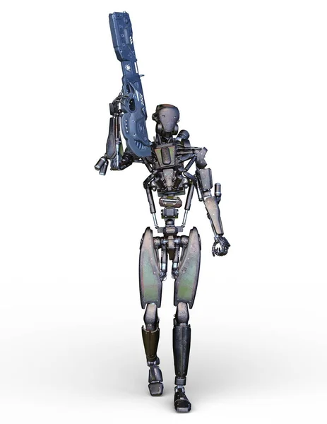 Robot Batalla Representación Robot Batalla — Foto de Stock