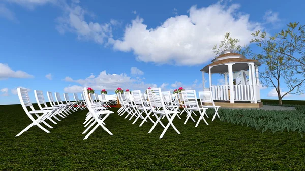 Boda Jardín Representación Boda Jardín — Foto de Stock