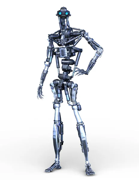 Robot Rendering Robot — Stock Photo, Image