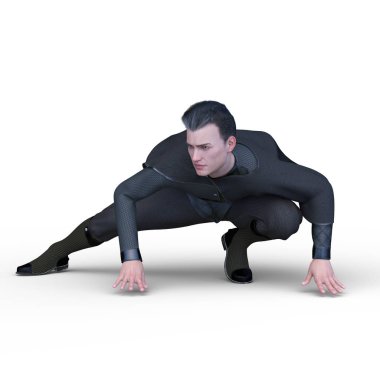 Süper kahraman / 3d Cg işleme bir süper kahraman.