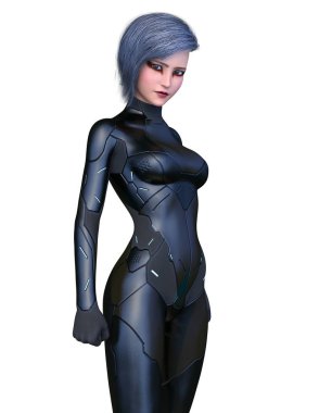 Süper kadın / 3d Cg işleme süper bir kadın.