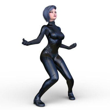 Süper kadın / 3d Cg işleme süper bir kadın.