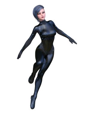 Süper kadın / 3d Cg işleme süper bir kadın.