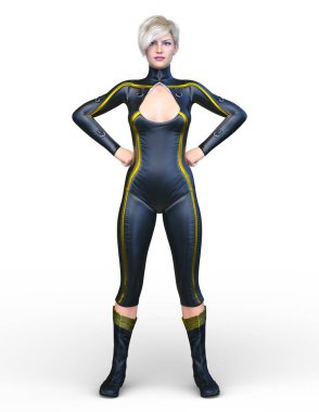 Süper kadın / 3d Cg işleme süper bir kadın.