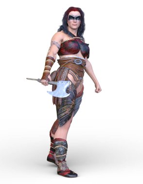 Kadın savaşçı / 3d Cg render bir kadın savaşçı.
