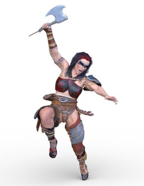 Kadın savaşçı / 3d Cg render bir kadın savaşçı.