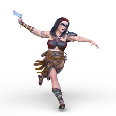 Kadın savaşçı / 3d Cg render bir kadın savaşçı.
