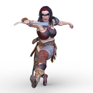 Kadın savaşçı / 3d Cg render bir kadın savaşçı.