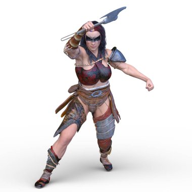 Kadın savaşçı / 3d Cg render bir kadın savaşçı.